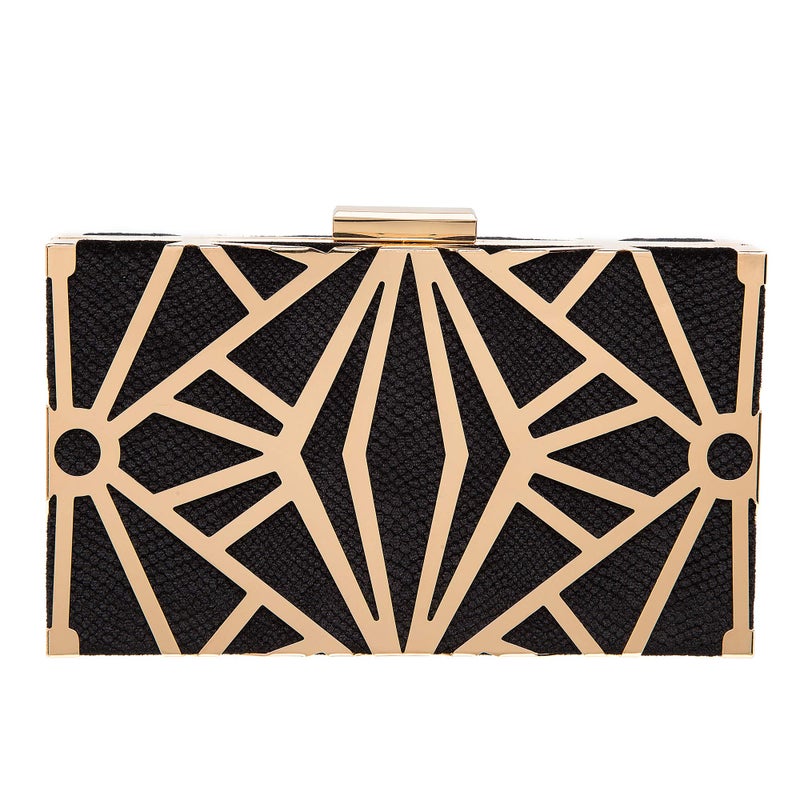 CARIEDO Women Evening Bag Elegant Clutch Purse Exquisite Velvet Metal Hollow out Handbags Prom Wedding Party - Image 1
